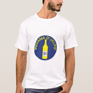 T-shirt indiana jaune apero humour alcool jones 51 230323