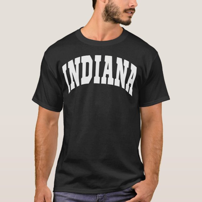 T-shirt Indiana - Throwback Design - Classique (Devant)