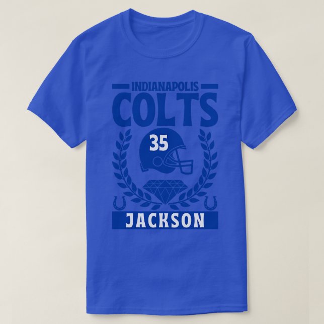 T-shirt Indianapolis Colts Jackson 35 American (Design devant)