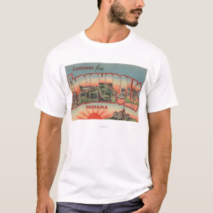 T-shirt Indianapolis, Indiana - grandes scènes 2 de lettr