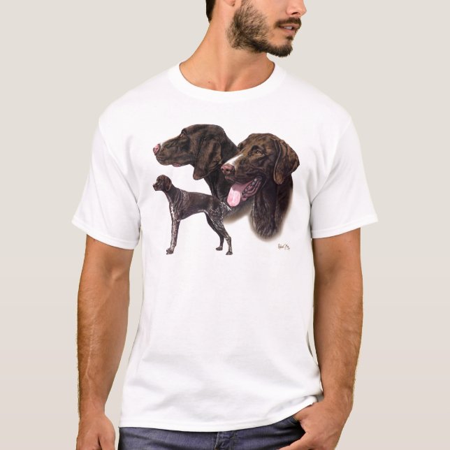 T-shirt Indicateur aux cheveux courts allemand (Devant)
