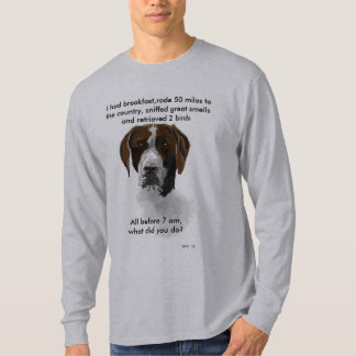 T-shirt Indicateur aux cheveux courts allemand, défi de