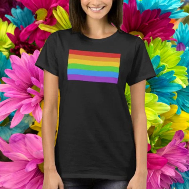 T-shirt Indicateur classique de la fierté arc-en-ciel (Créateur téléchargé)