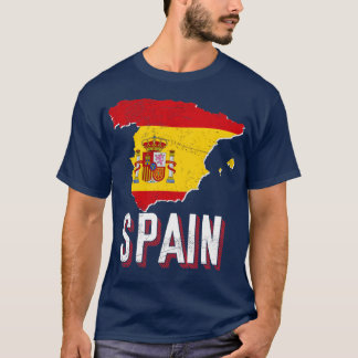T-shirt Indicateur de carte Espagne