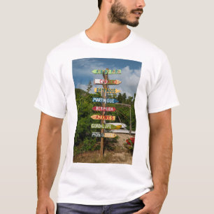T-shirt Indicateur de direction des îles