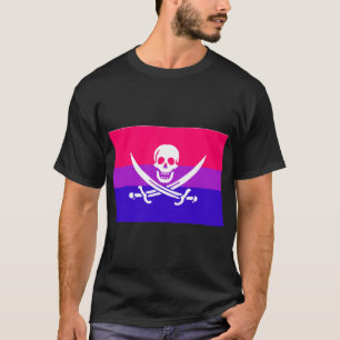 T-shirt Indicateur de la fierté du Jolly roger blanc de q