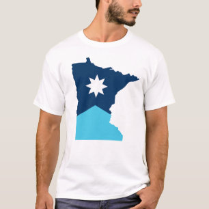 T-shirt Indicateur de l'État du Minnesota North Star