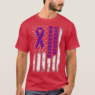 T-shirt Indicateur de sensibilisation à la surdose Addicti