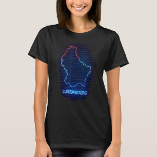 T-shirt Indicateur du pays LUXEMBOURG
