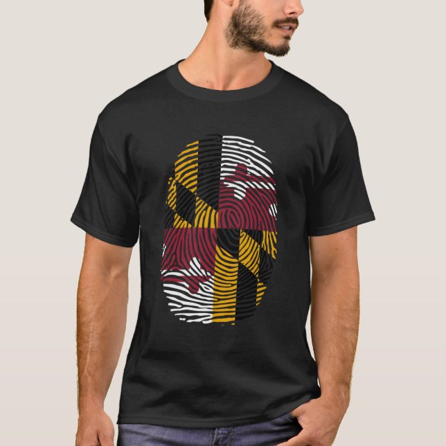 T-shirt Indicateur Maryland empreinte (Devant)