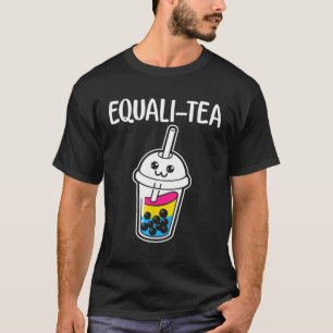 T-shirt Indicateur Pansexual du thé au lait en bulle