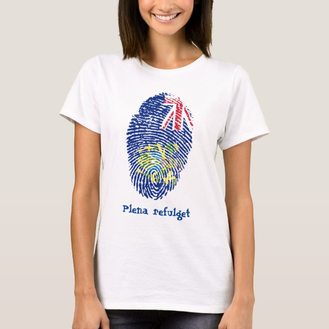 T-shirt Indicateur Pitcairn Empreinte "Plena refulget" (Devant)
