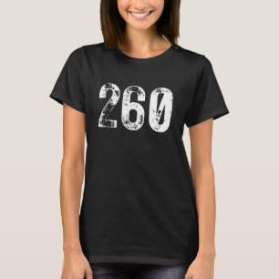 T-shirt Indicatif régional 260 Fort Wayne IN Zone de télép