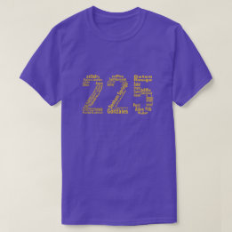 T-shirt Indicatif régional de 225 ressorts de Baton Rouge