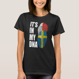 T-shirt Indice De Patrimoine De L'ADN Suédois Et Malgache