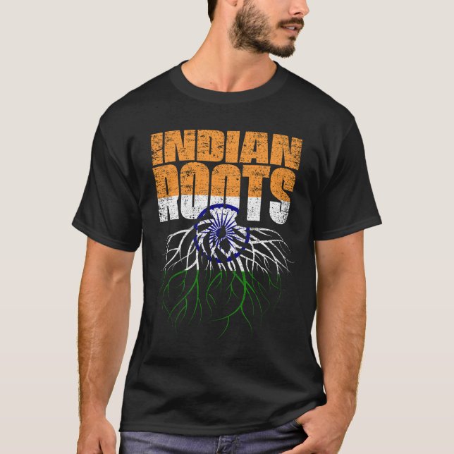 T-shirt Indice du patrimoine indien des racines indiennes (Devant)