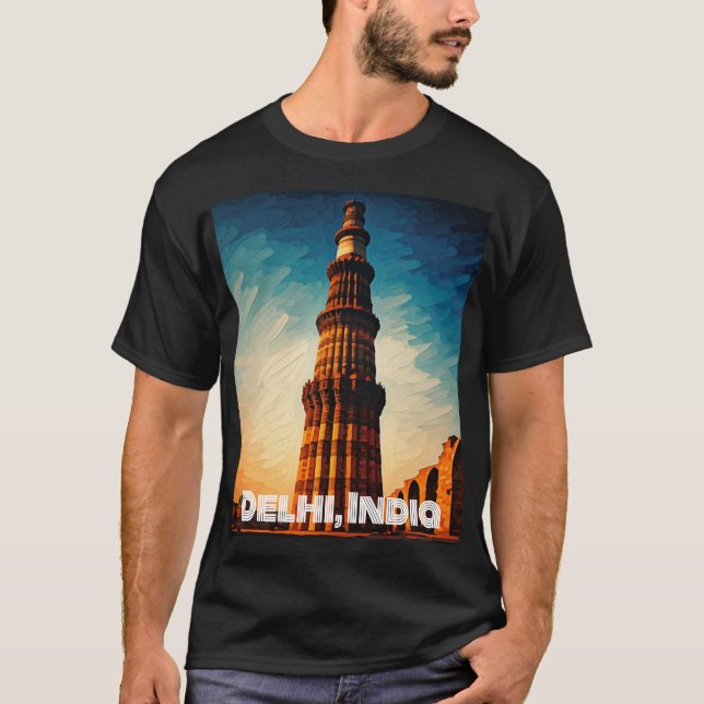 T-shirt indien coloré (Devant)