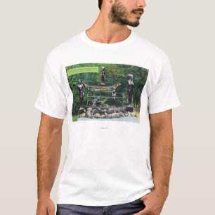 T-shirt Indien de canyon de Capilano souhaitant la vue