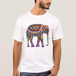 T-shirt INDIEN d'ÉLÉPHANT d'ART