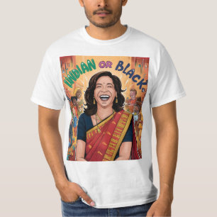 T-shirt Indien ou noir Kamala Harris