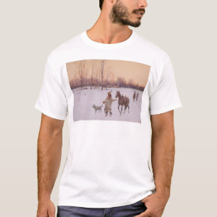 T-shirt Indiens dans la neige (0565A)