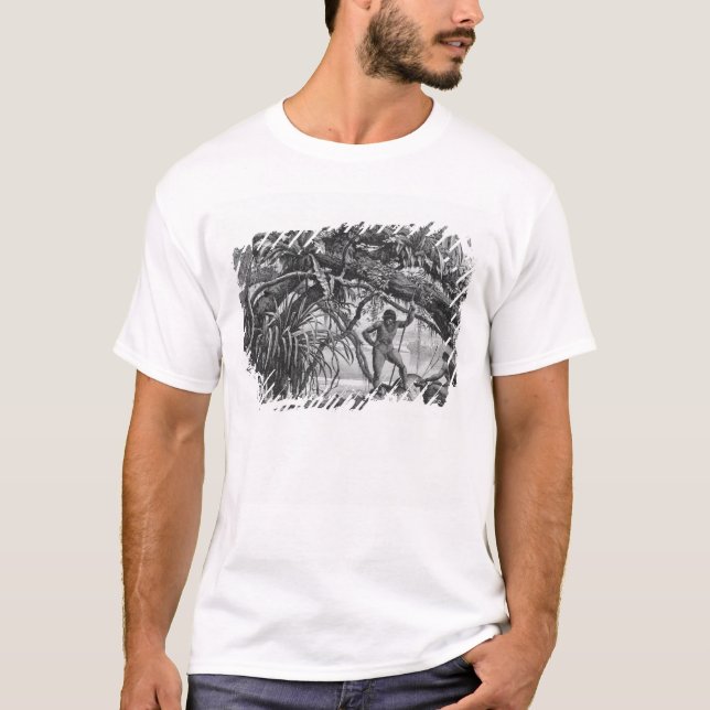 T-shirt Indiens de Caripuna avec le tapir (Devant)