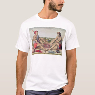 T-shirt Indiens mangeant un repas