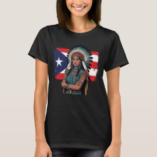 T-shirt Indigène Taino femme Porto-Rico Caraïbes Inde