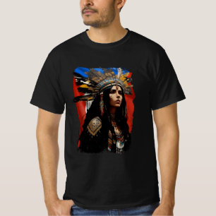 T-shirt Indigène Taino femme Porto-Rico Drapeau Caraïbes