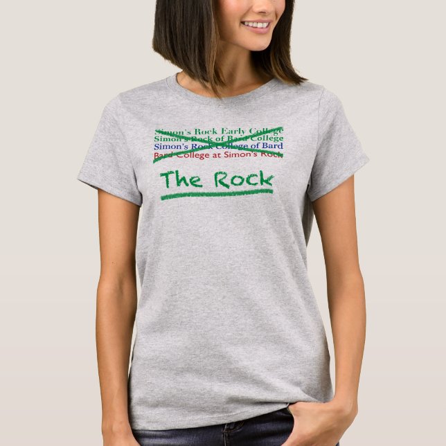 T-shirt Indiqué "C'est toujours le rocher pour nous" Tee (Devant)