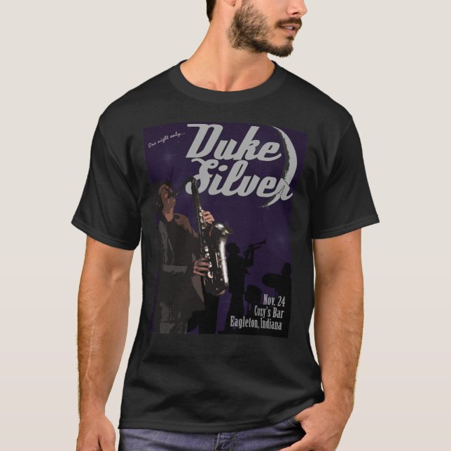 T-shirt indispensable en argent Duke (Devant)