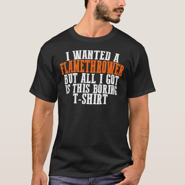 T-shirt indispensable lance-flammes (Devant)