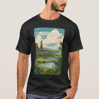 T-shirt Indonesia Illustration Travel Art Vintage