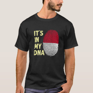 T-shirt Indonésie Dans Mon Adn Équipe Drapeau Indonésien I