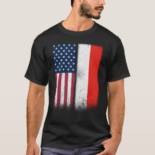 T-shirt Indonésie Drapeaux américains Indonésie Fiers USA