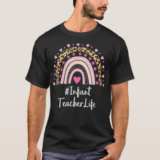 T-shirt Infant Teacher Teacher Life Leopard Print Boho Rai