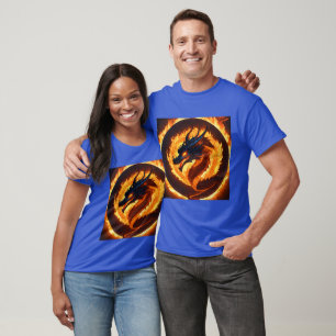 T-shirt Inferno Guardian : Design de tatouage de dragon ma