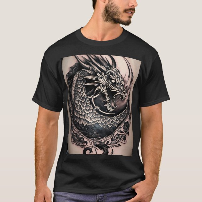 T-shirt Inferno guardian : design majestueux tatouage desi (Devant)