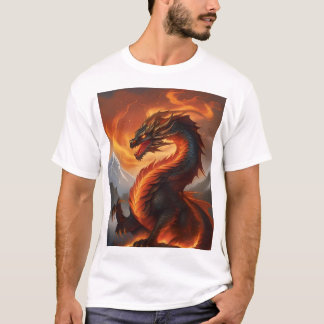 T-shirt Inferno Guardian : Le Dragon Protecteur De La Fièr