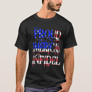 T-shirt infidèle américain fier