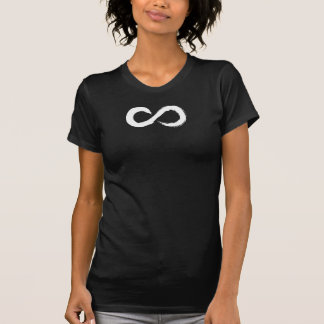 T-shirt Infinité blanche broyée