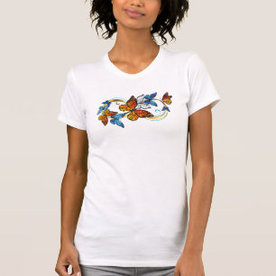 T-shirt Infinité de papillons monarques