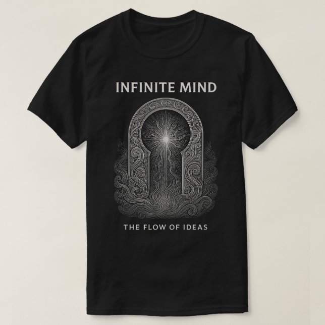 T-shirt INFINITE MIND – The Flow of Ideas (Design devant)