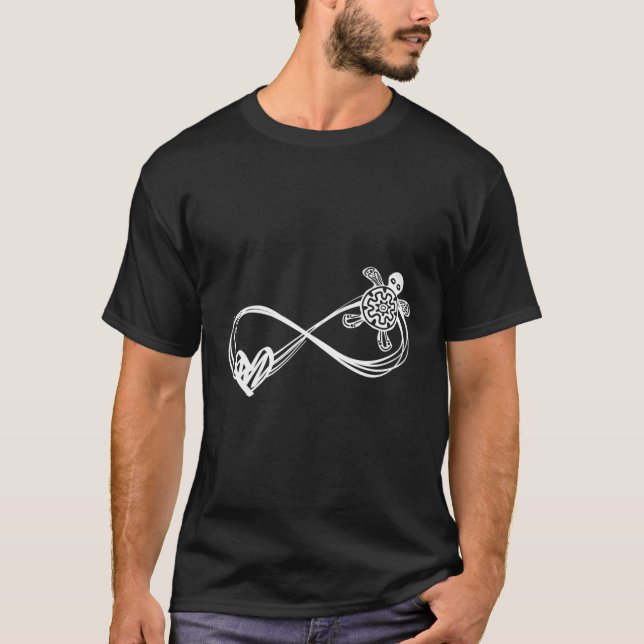 T-shirt Infinitité Amour Animal Eh Jour Tortue (Devant)