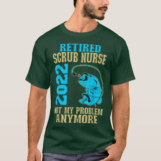 T-shirt Infirmière à la retraite 2022 Pêcheuse à la retrai