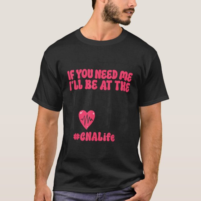 T-shirt Infirmière agréée de l'AIIC Si vous avez besoin (Devant)