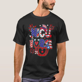T-shirt Infirmière américaine en soins intensifs néonataux