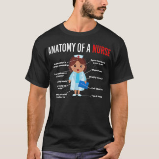 T-shirt Infirmière Anatomie D'Une Infirmière