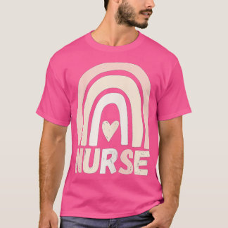 T-shirt Infirmière Arc-en-ciel Amour Coeur Appréciation In