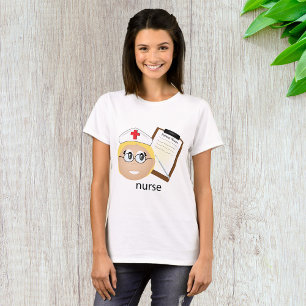 T-shirt Infirmière avec Porte - bloc Médicale et thermomèt